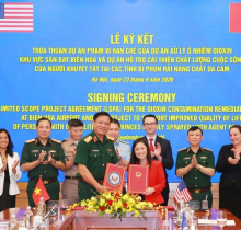 CHUNG TAY KHẮC PHỤC HẬU QUẢ CHIẾN TRANH - Lễ ký kết Thỏa thuận Dự án phạm vi hạn chế (LSPA) giữa Bộ Quốc phòng Việt Nam và Đại sứ quán Hoa Kỳ