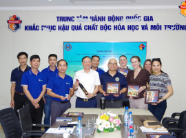 Trung tâm hành động quốc gia khắc phục hậu quả chất độc hóa học và môi trường (NACCET) tiếp đón đoàn chuyên gia DTRA-ODC tới thăm và làm việc