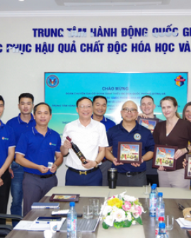 Trung tâm hành động quốc gia khắc phục hậu quả chất độc hóa học và môi trường (NACCET) tiếp đón đoàn chuyên gia DTRA-ODC tới thăm và làm việc